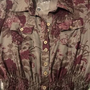 Blue Bird floral print tunic